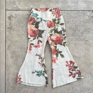 Floral Bell Bottom Pants